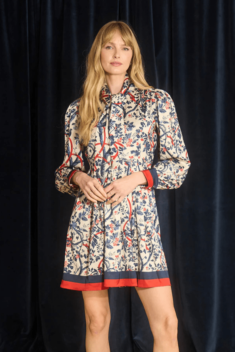 Dresses - Hunter Bell - Lila Dress in Gramercy Vine - Archery Close