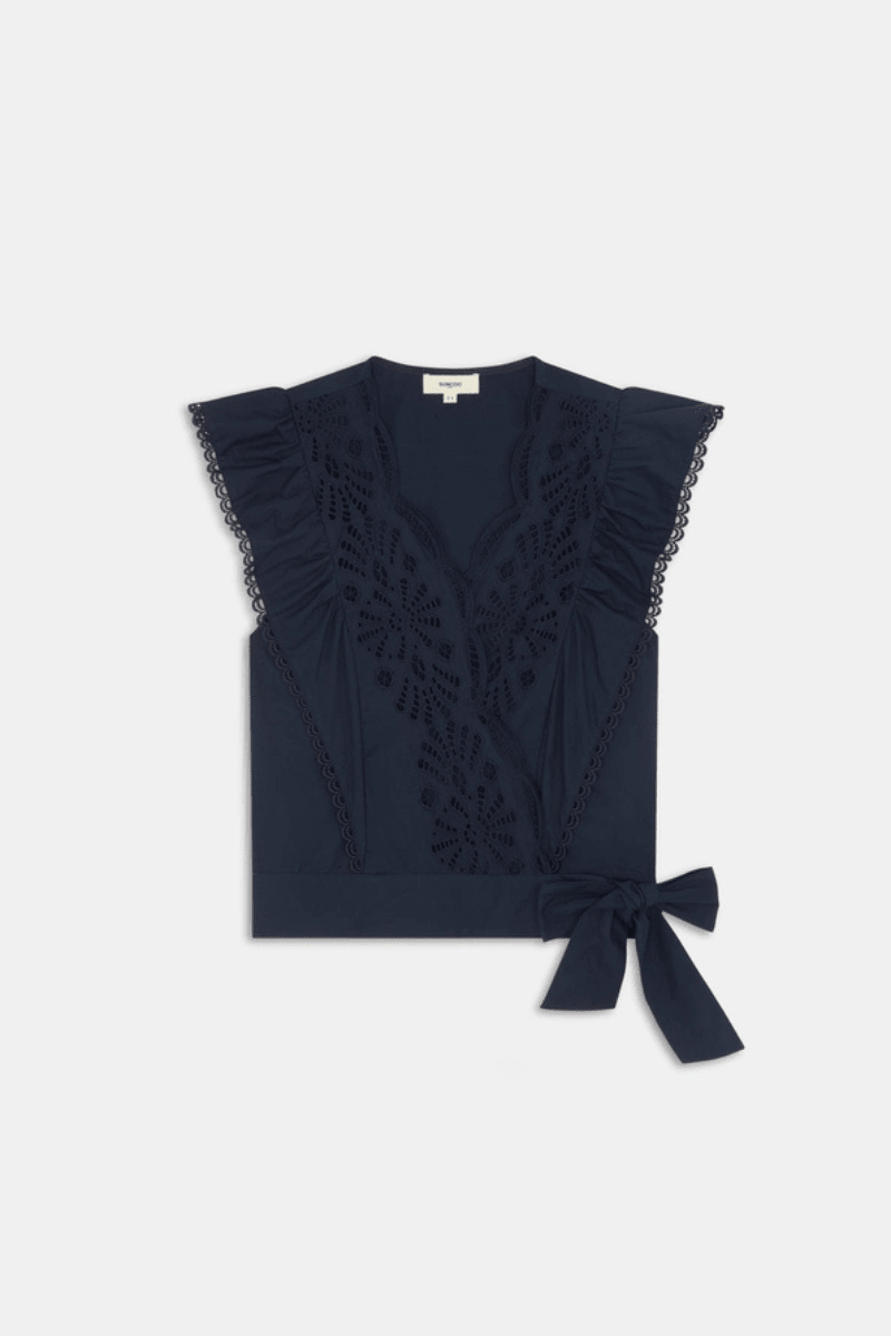 Shirts & Tops - Suncoo Paris - Lila Sleeveless Blouse - Archery Close