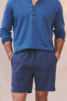 Marine Layer Lined Sport & Swim Short - Navy/Blu Stripe