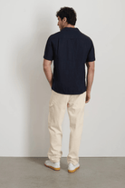 Shirts & Tops - Alex Mill - Linen Camp Shirt in Dark Navy - Archery Close