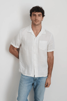 Shirts & Tops - Alex Mill - Linen Camp Shirt in White - Archery Close