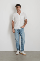 Shirts & Tops - Alex Mill - Linen Camp Shirt in White - Archery Close