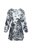 Dresses - Hunter Bell - Lisette Dress in Bermuda Toile - Archery Close