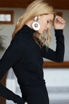 Shirts & Tops - Emerson Fry - Little Turtleneck in Black Organic - Archery Close