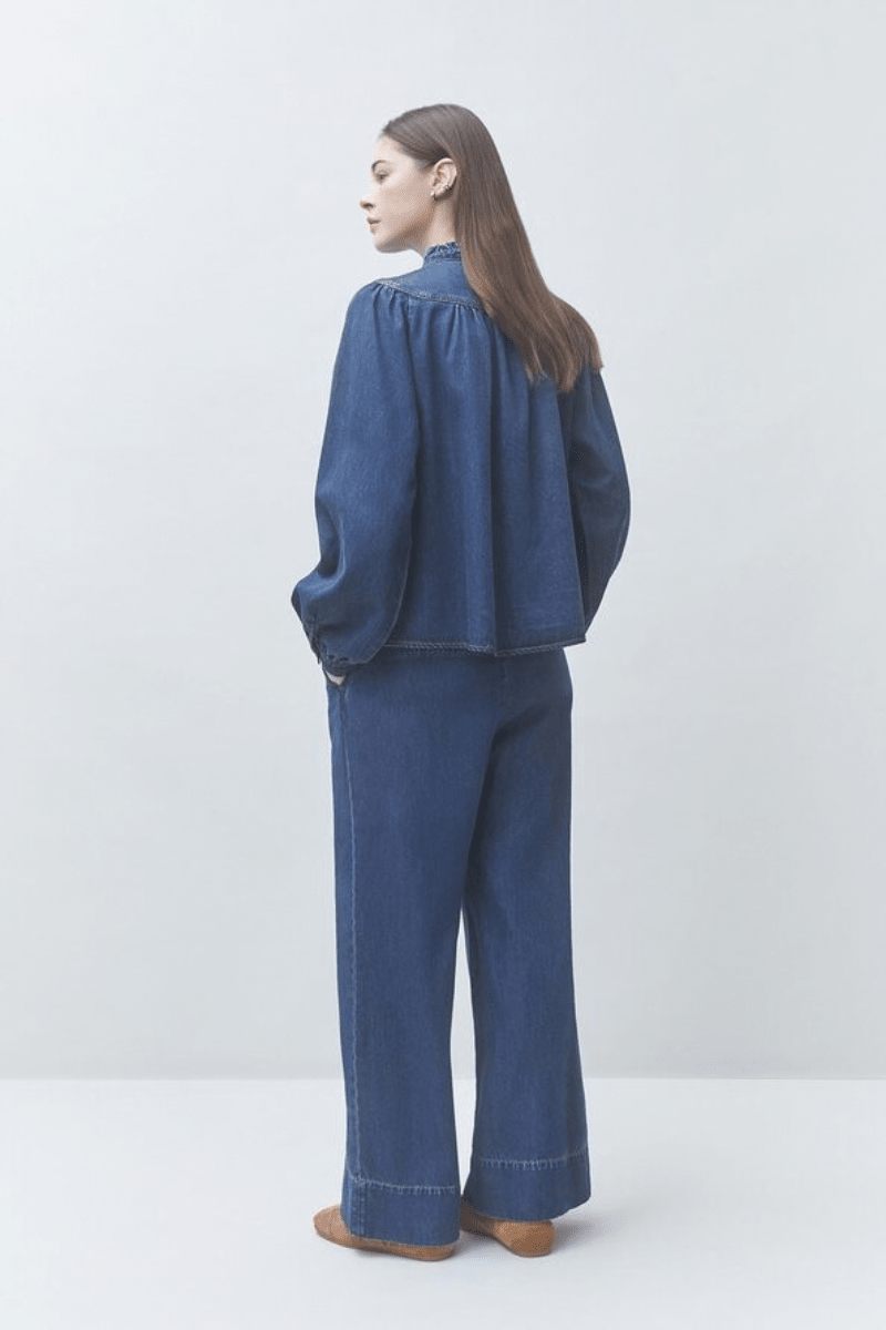 Shirts & Tops - Suncoo Paris - Lizzy Denim Blouse - Archery Close