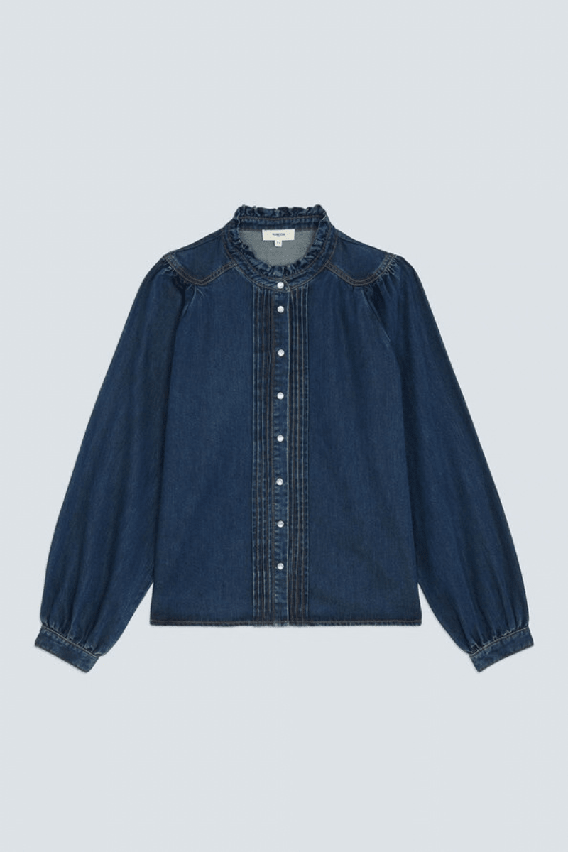Shirts & Tops - Suncoo Paris - Lizzy Denim Blouse - Archery Close