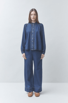 Shirts & Tops - Suncoo Paris - Lizzy Denim Blouse - Archery Close