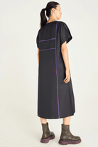 Dresses - Cotelac - Long Graphic Dress - Archery Close