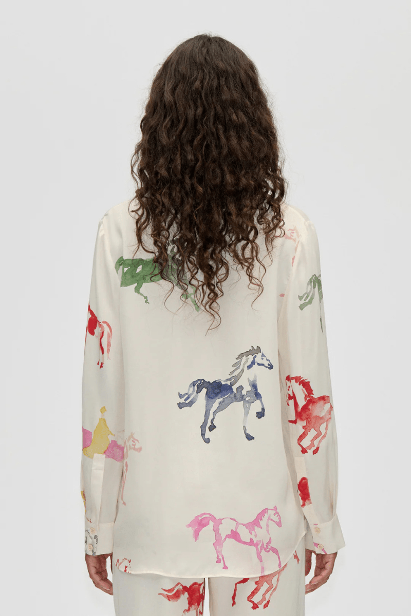 Shirts & Tops - Stine Goya - Long Sleeve Shirt - Horses - Archery Close