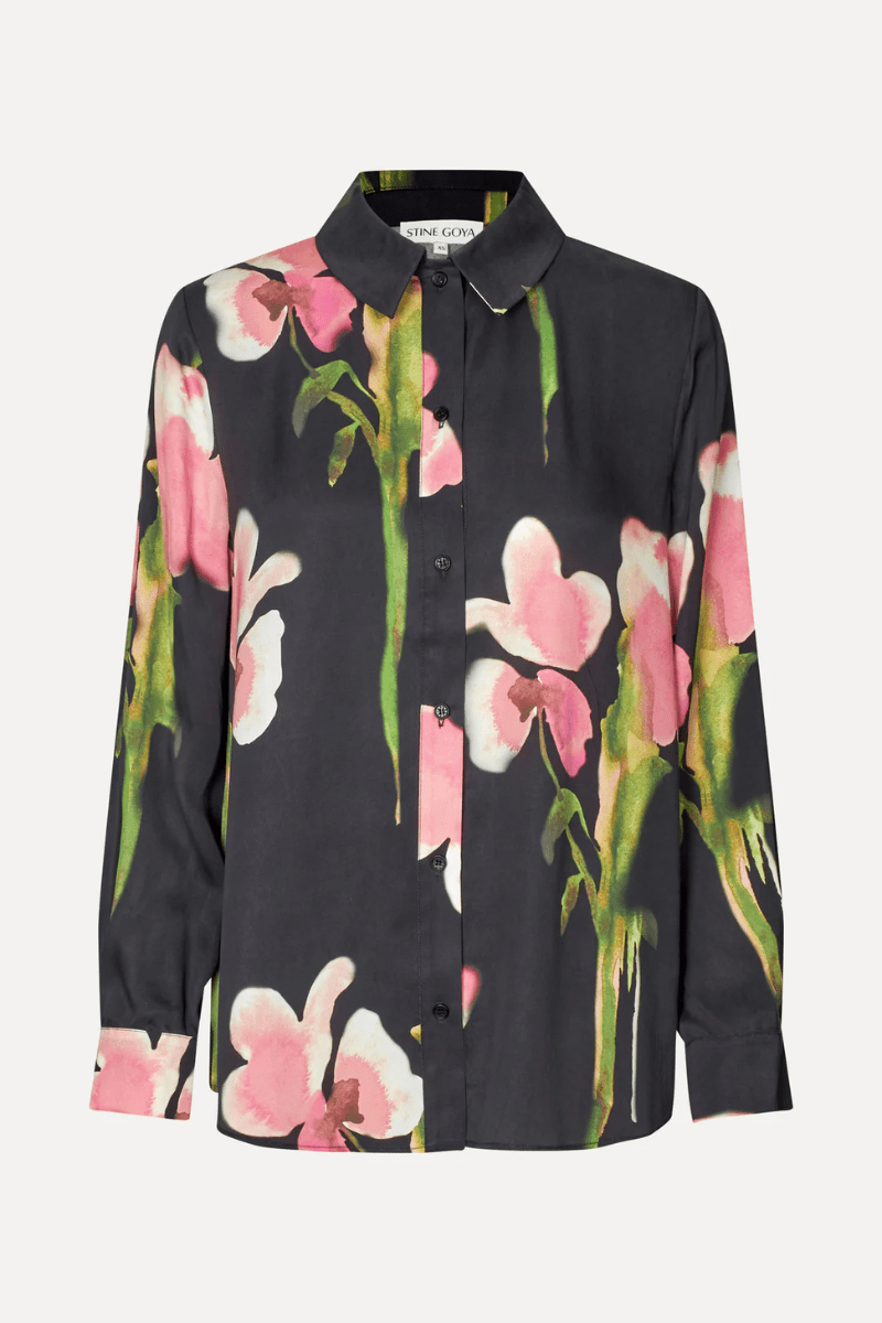 Shirts & Tops - Stine Goya - Long Sleeve Shirt in Melting Flowers - Archery Close