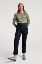 Shirts & Tops - Frances Valentine - Long Sleeve Striped Tee Shirt - Archery Close