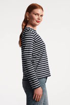 Shirts & Tops - Frances Valentine - Long Sleeve Striped Tee Shirt - Archery Close