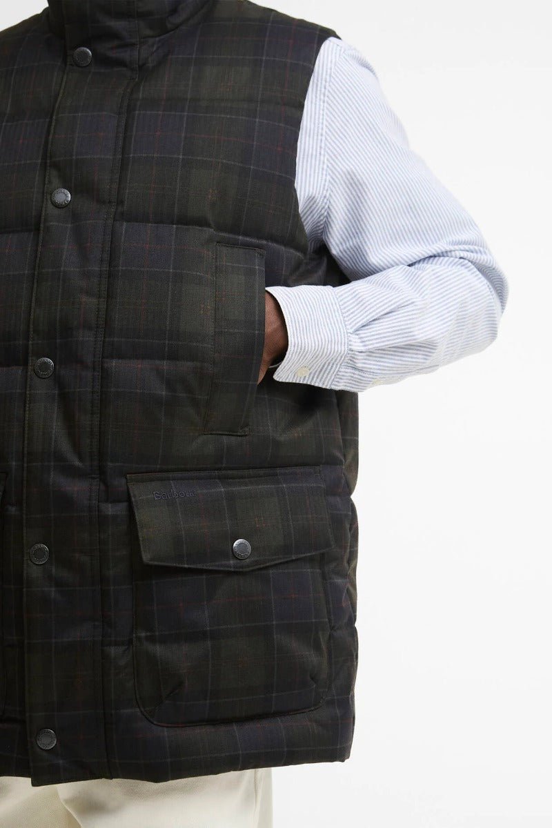 Barbour Lonnen Tartan Puffer Gilet