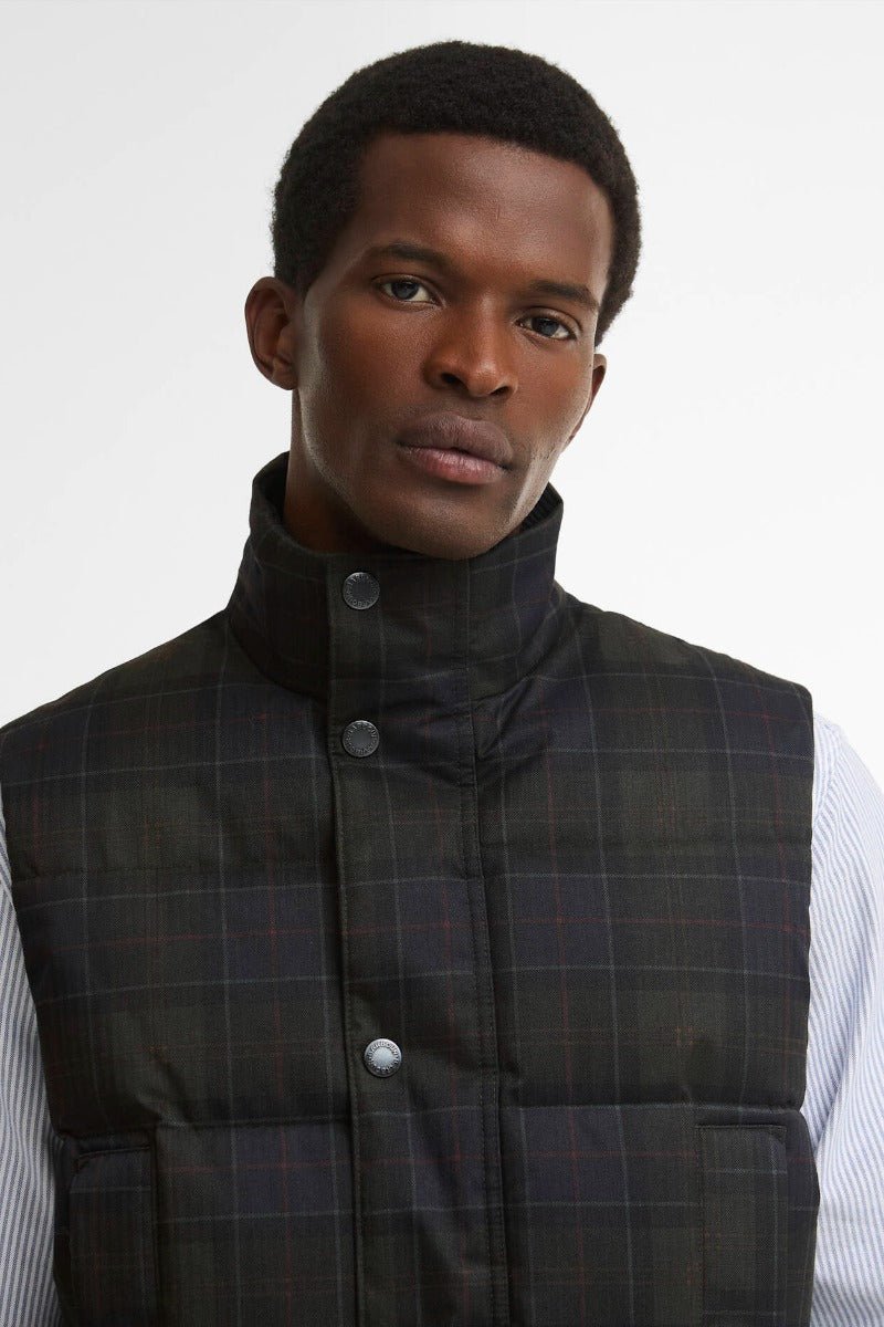 Barbour Lonnen Tartan Puffer Gilet