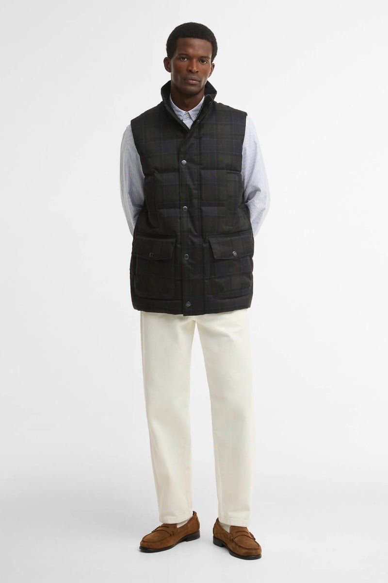 Barbour Lonnen Tartan Puffer Gilet