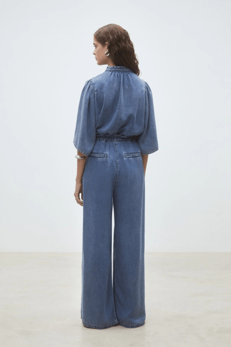 Shirts & Tops - Suncoo Paris - Louise Denim Blouse - Archery Close