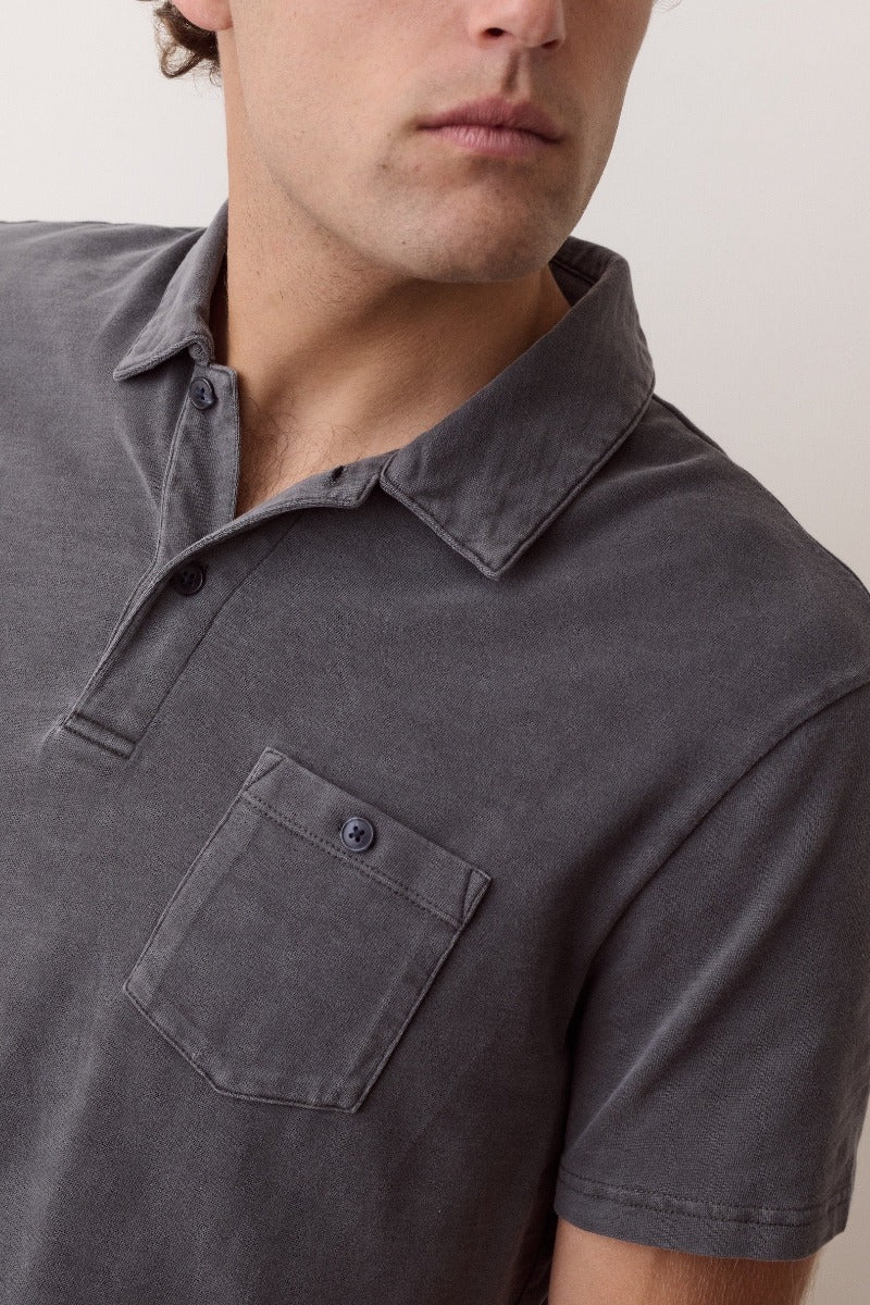 Marine Layer Luxe Slub Pocket Polo