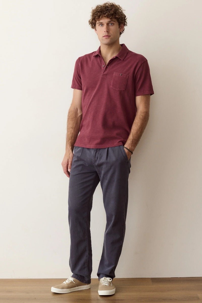 Marine Layer Luxe Slub Pocket Polo
