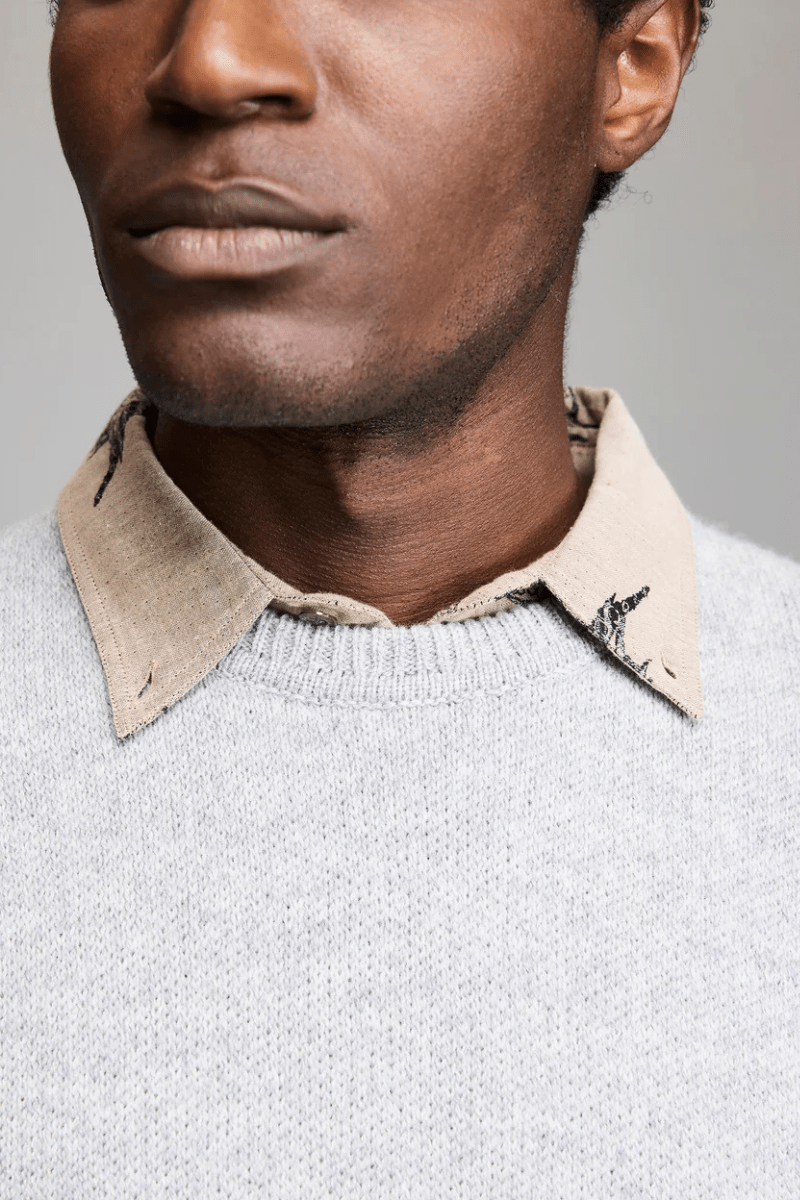 Sweatshirts - Billy Reid - Luxury Dover Sweater in Grey - Archery Close