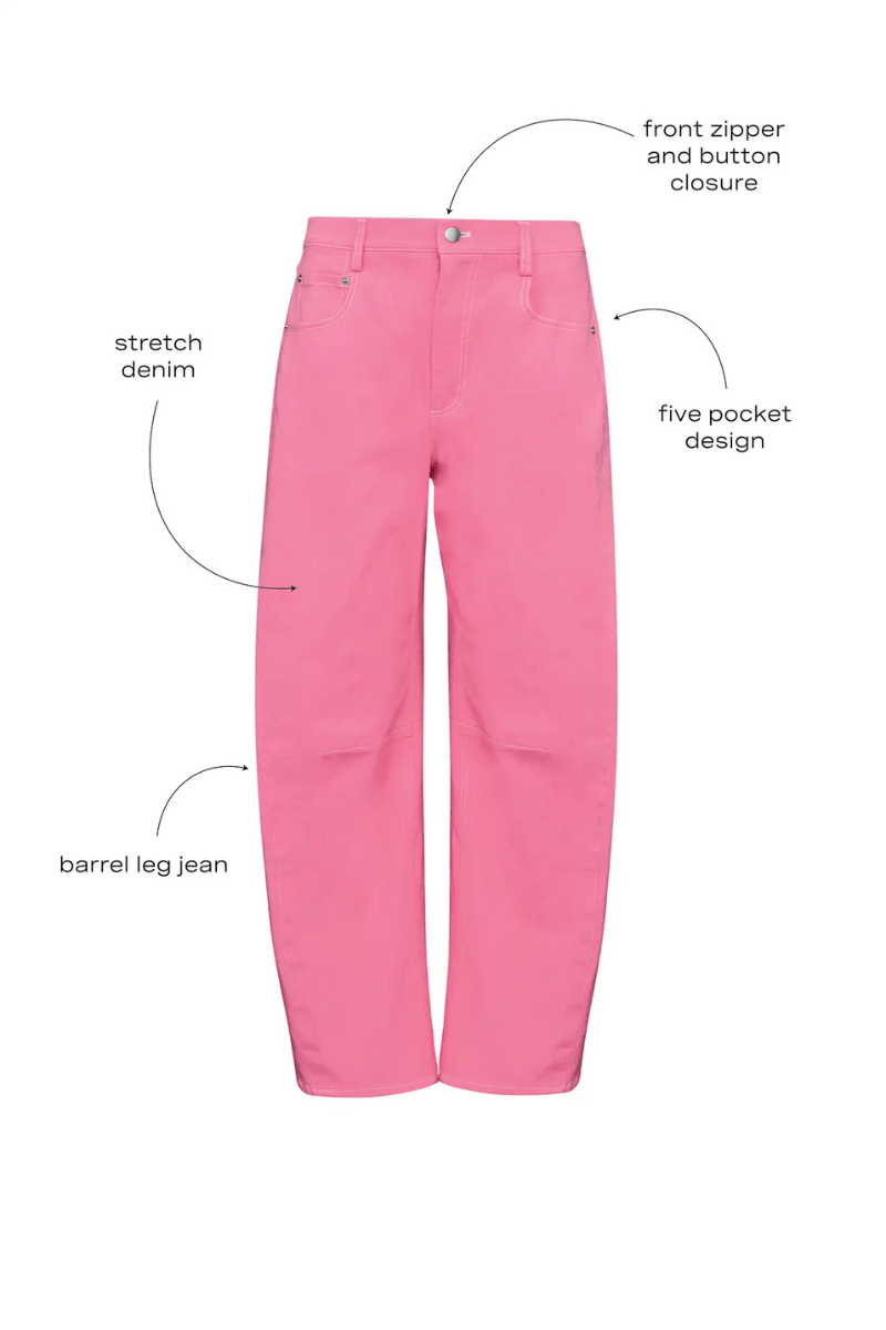 Pants - Hunter Bell - Mabel Pant in Peony - Archery Close
