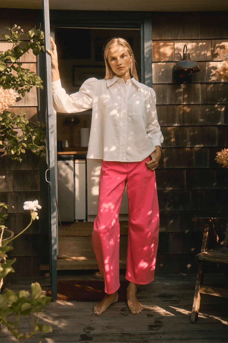 Pants - Hunter Bell - Mabel Pant in Peony - Archery Close