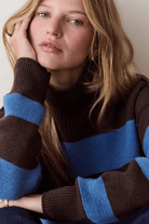 Sweater - Marine Layer - Maggie Funnel Neck Sweater - Archery Close