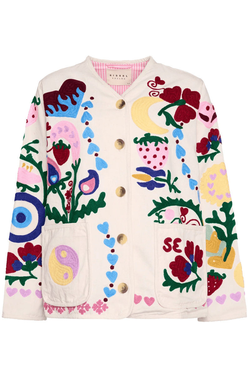 Outerwear - Sissel Edelbo - Maggie Jacket in White Rose - Archery Close