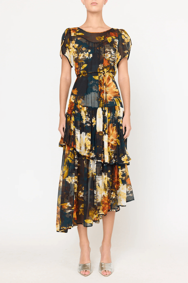 Dresses - Christy Lynn - Mallories Dress in Amber Glow - Archery Close