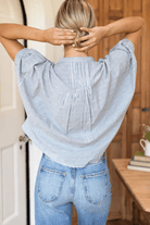 Shirts & Tops - Emerson Fry - Mandarin Collar Top in Mandela Stripes - Archery Close