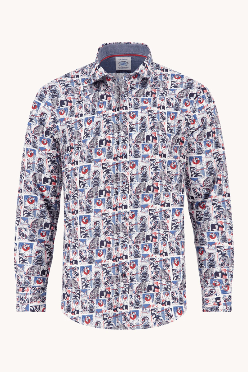 Shirts & Tops - A Fish Named Fred - Manga Shirt - Off White - Archery Close