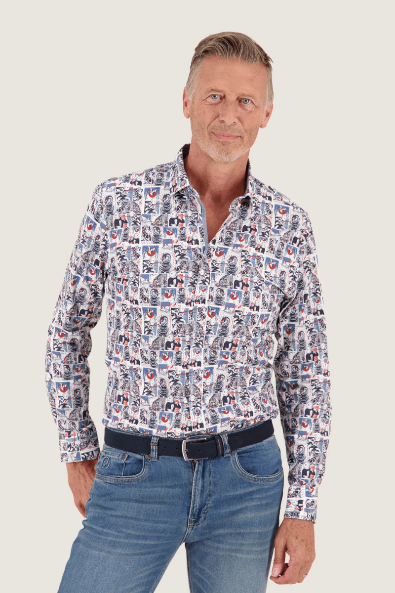 Shirts & Tops - A Fish Named Fred - Manga Shirt - Off White - Archery Close