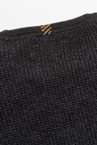 Billy Reid Martin Mini Waffle Crew - Charcoal Heather
