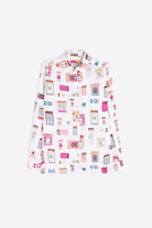 Shirts & Tops - Vilagallo - Matchbox Print White Shirt - Archery Close