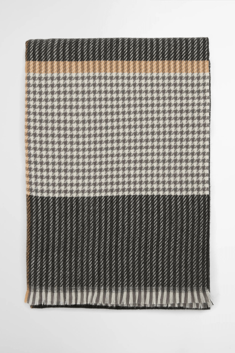 Scarf - Barbour - Melody Check Scarf - Archery Close