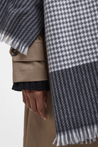 Scarf - Barbour - Melody Check Scarf - Archery Close