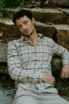 Shirts & Tops - Road to Nowhere Clothing - Men's Accord Shirt in Organic Cotton Japanese Flannel - Archery Close