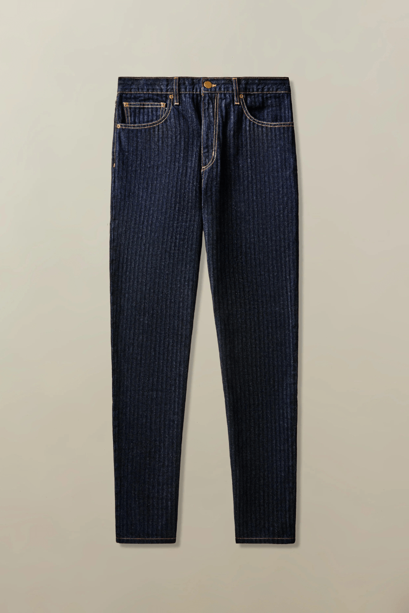 Jeans - Road to Nowhere Clothing - Men's Pilon Jean in Japanese Herringbone Selvedge - Archery Close