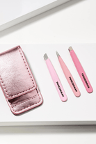 Hair & Skincare - Tweezerman - Micro Mini Tweezer Set in Pink - Archery Close