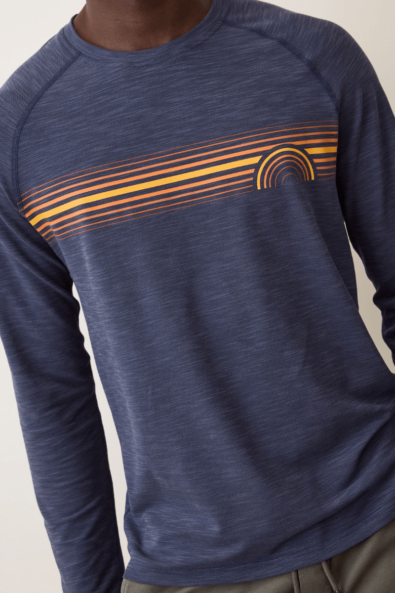 T-Shirt - Marine Layer - Midweight Air Crew Tee - Archery Close