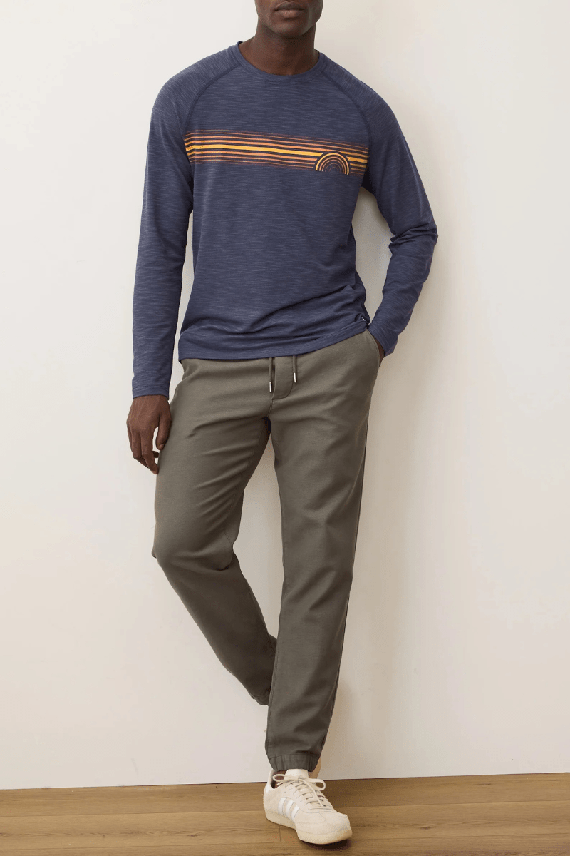 T-Shirt - Marine Layer - Midweight Air Crew Tee - Archery Close