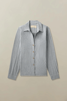 Shirts & Tops - Road to Nowhere Clothing - Mila Shirt in Denim Stripe - Archery Close