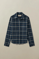 Shirts & Tops - Road to Nowhere Clothing - Mila Shirt in Indigo Windowpane - Archery Close