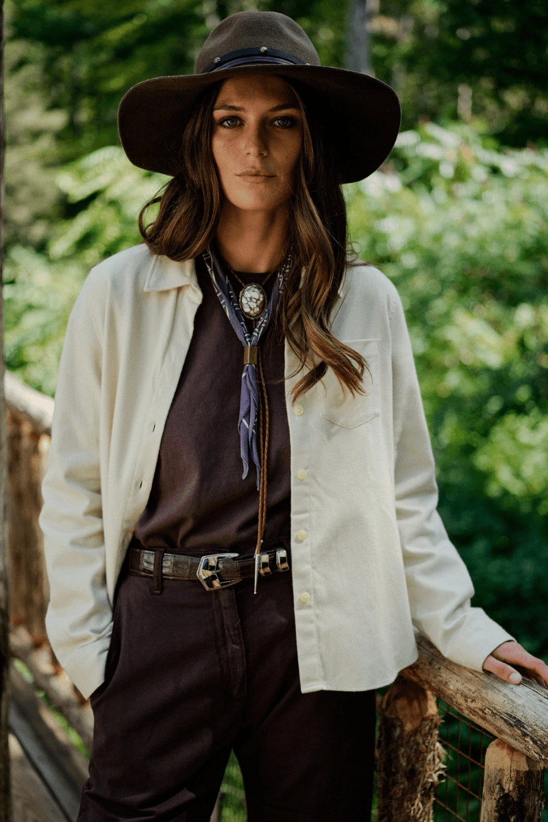 Shirts & Tops - Road to Nowhere Clothing - Mila Shirt in Salt - Archery Close