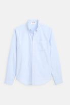 Light blue shirt on a white background