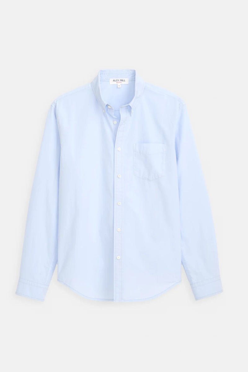 Light blue shirt on a white background