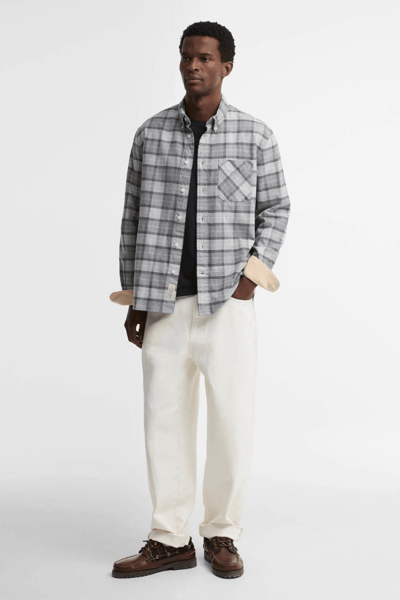 Shirts & Tops - Barbour - Mineral Tartan in Ice Granite - Archery Close