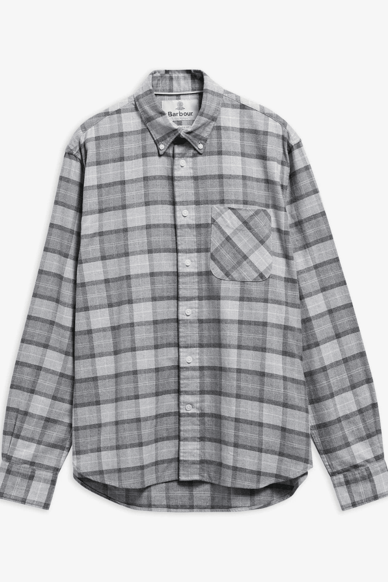 Shirts & Tops - Barbour - Mineral Tartan in Ice Granite - Archery Close