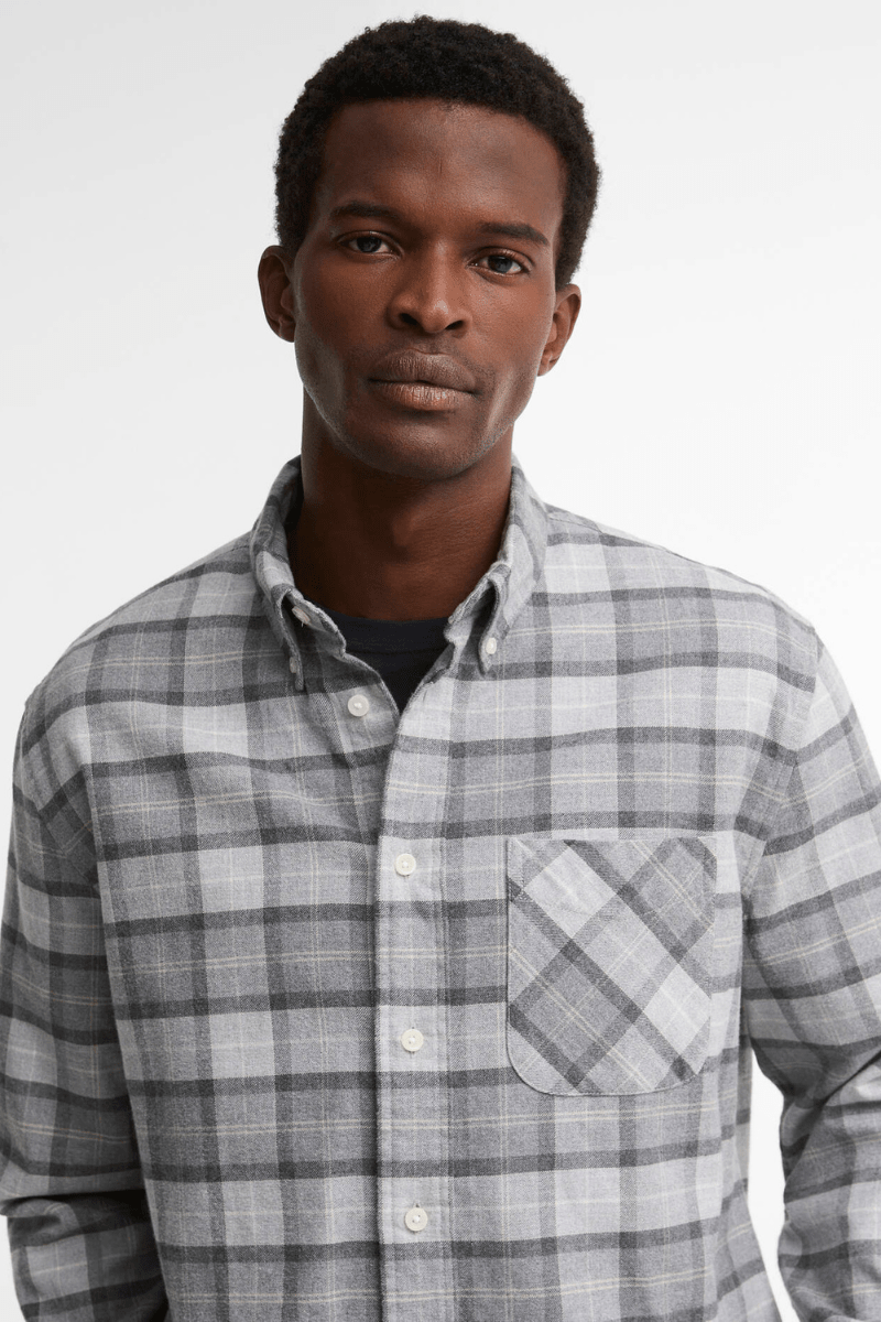 Shirts & Tops - Barbour - Mineral Tartan in Ice Granite - Archery Close
