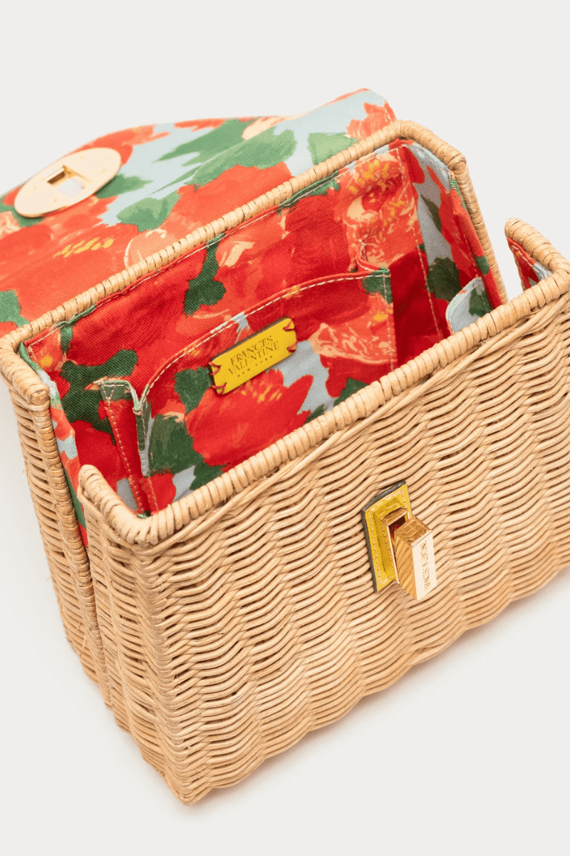 Handbags, Wallets & Cases - Frances Valentine - Mini Midge Basket Weave Wicker Bag - Archery Close