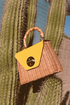 Handbags, Wallets & Cases - Frances Valentine - Mini Midge Basket Weave Wicker Bag - Archery Close
